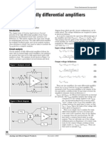 Analysis of Fully Differential Amplifiers: by Jim Karki