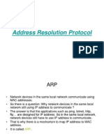 Address Resolution Protocol