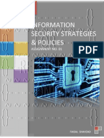 Information Security Strategies and Policies - Assignment No. 01