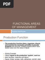 Functional Areas of Management