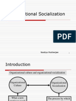 Organizational Socialization: Nastiya Mukherjee