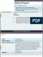 Details of Course: Type of Training Target Audience