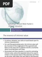 Valuations - Damodaran