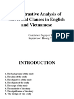 A Contrastive Analysis of Adverbial Clauses in English and Vietnamese