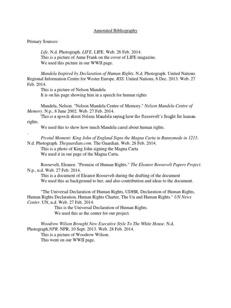 Free apa annotated bibliography template picture