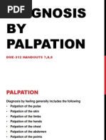 Diagnosis by Palpation in Traditional Chinese Medicine