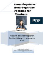 Classroom Cognitive and Metacognitive Strategies For Teachers Revised SR 09 08 10 3