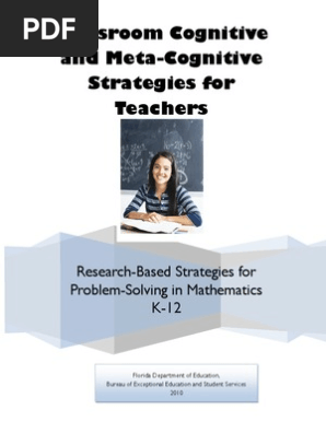 classroom cognitive and metacognitive strategies for teachers revised sr 09 08 10 3