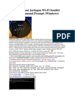Cara Membuat Jaringan Wifi Sendiri Melalui CMD