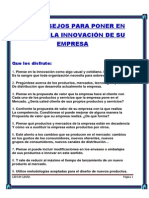 101 CONSEJOS PARA PONER EN MARCHA LA INNOVACIÓN DE SU EMPRESA.