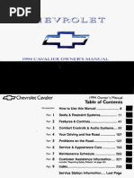 1994 Chevrolet Cavalier PDF