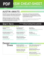 SXSW CHEAT-SHEET