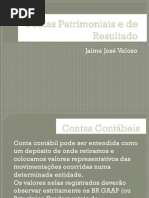 Contas Patrimoniais e de Resultado