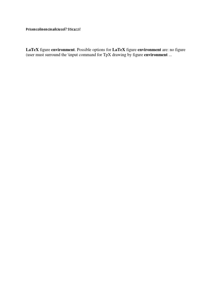 LaTeX Figure Options for Sticazzi Inc. | PDF