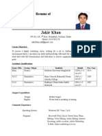 Jakir Khan New CV