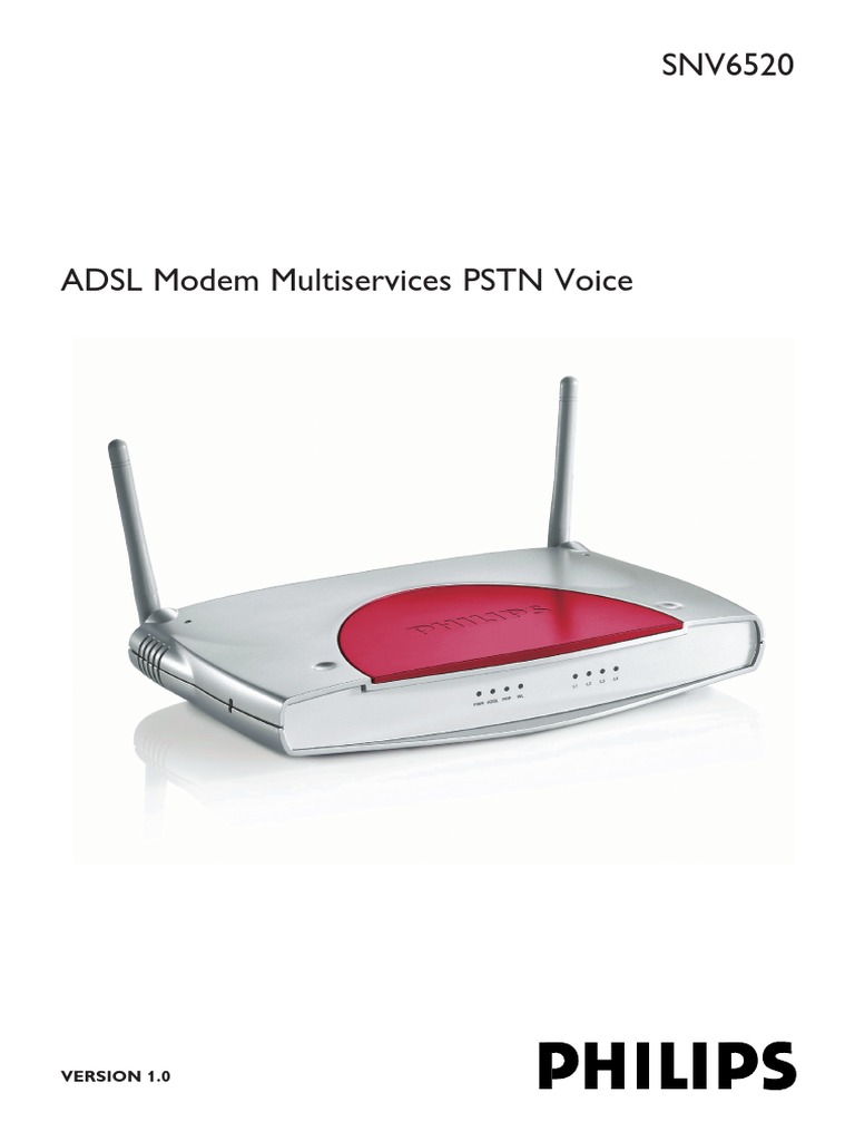 Philips Snv6520 Adsl Mulyiservice | PDF | Asynchronous Transfer Mode ...