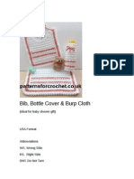 Bib, Bottle Cover & Burp Cloth