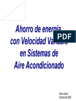 Ahorro de energía con Velocidad Variable en Sistemas de Aire Acondicionado arturoibarra