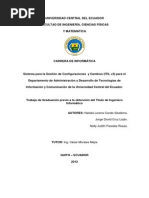 Sistema Gestión Configuraciones Cambios ITIL UCE