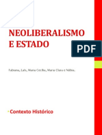 o Neoliberalismo e Estado