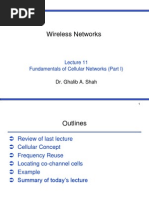 Wireless Networks: Fundamentals of Cellular Networks (Part I)