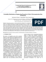 Probability Distribution of Engineering Properties of Soil at Telecomunication Sites in Indonesia