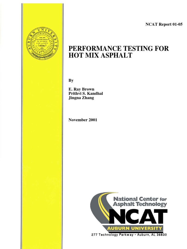 Performance Testing For Hot Mix Asphalt | PDF | Road Surface | Fracture