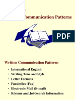 Chapter 7 Written Communication Patterns 5th Ed