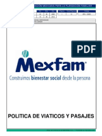 GFA-CG001 Politica de Viaticos y Pasajes