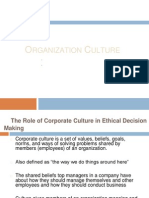 Rganization Ulture: Culture To Generate Ethical Commitment Cultural Topologies