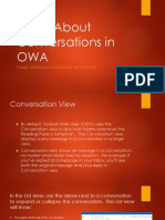 Learn About Conversations in OWA