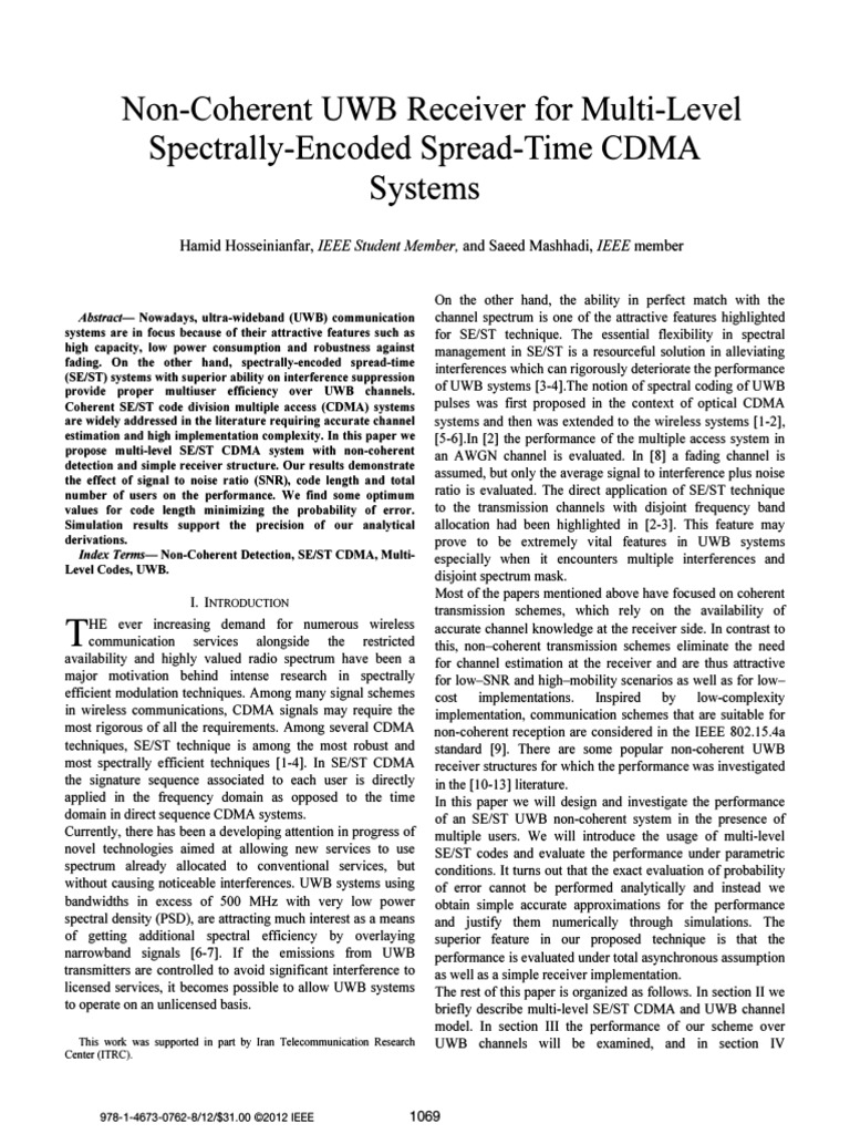UWB8 | PDF | Code Division Multiple Access | Ultra Wideband