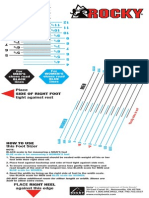 Place Side of Right Foot Tight Against Rest: For Men'S Shoes Read Black Lines For Women'S Shoes Read Blue Lines