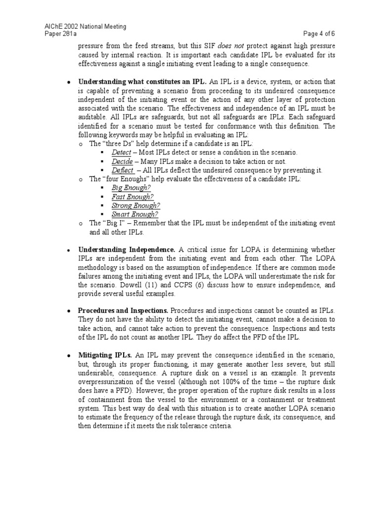 Evaluating Independent Protection Layers | PDF