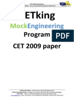 CET 2009 Actual Paper Revised 1.1(1)