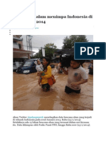 13 Bencana Alam Menimpa Indonesia Di Awal Tahun 2014