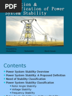 Download Definition  Classification of Power System Stability by Shahab khan SN20994219 doc pdf