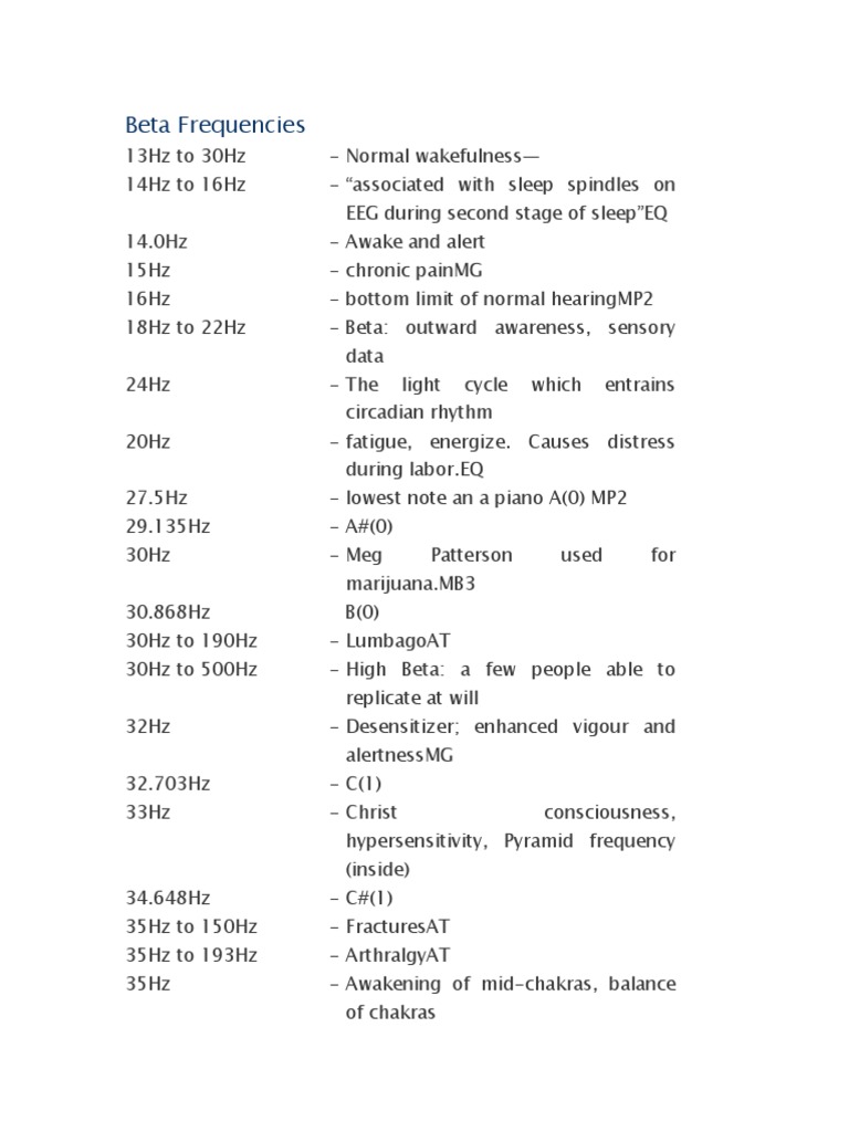 Binaural Frequencies PDF Sleep Neuroscience