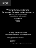 Download Writing Better Ant Scripts Techniques Patterns and Antipatterns by gowri_95 SN20994673 doc pdf