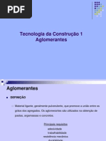 TECNOLOGIA DA CONSTRUÇÃO I_Aula 1 - Aglomerantes