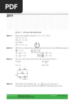 GATE EE 2011 With Solutions