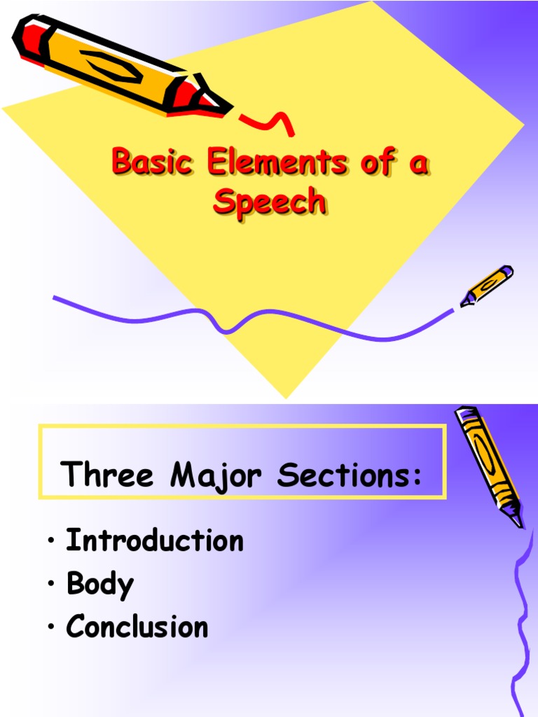 Key Components of a Speech Structure | PDF | Career & Growth