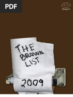Download Brown List 2009 by King of Hollywood and hero to the underemployed SN20995811 doc pdf