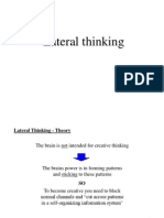 Creativity - Lateral Thinking