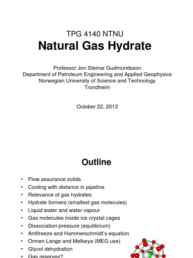 Gas Hydrate | PDF | Natural Gas | Pipeline Transport
