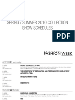  Philippine Fashion Week Spring Summer 2010 Collection Show Schedule