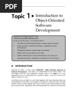 Topic 1 Introduction To Object-Oriented Software Development