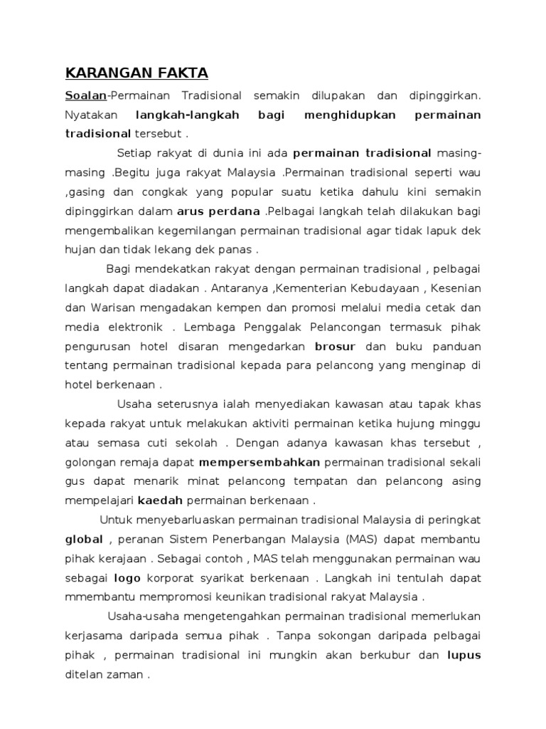 Musim Buah-Buahan Karangan Surat Tak Rasmi