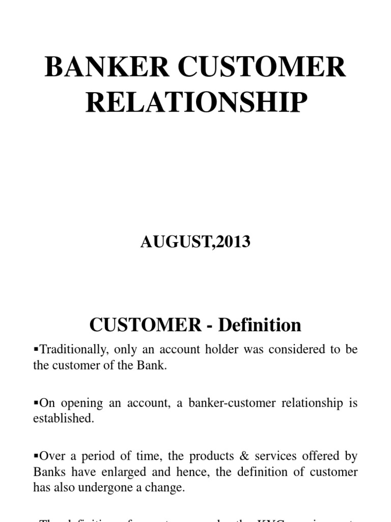 Banker Customer Relationship Aug 13