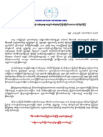 Global Action For Burma (GAB), The Coalition of 120 Burmese Democratic Organisations Based Inside Burma and Abroad, Calls For Everyone To Work Together Realising Democratic Burma.